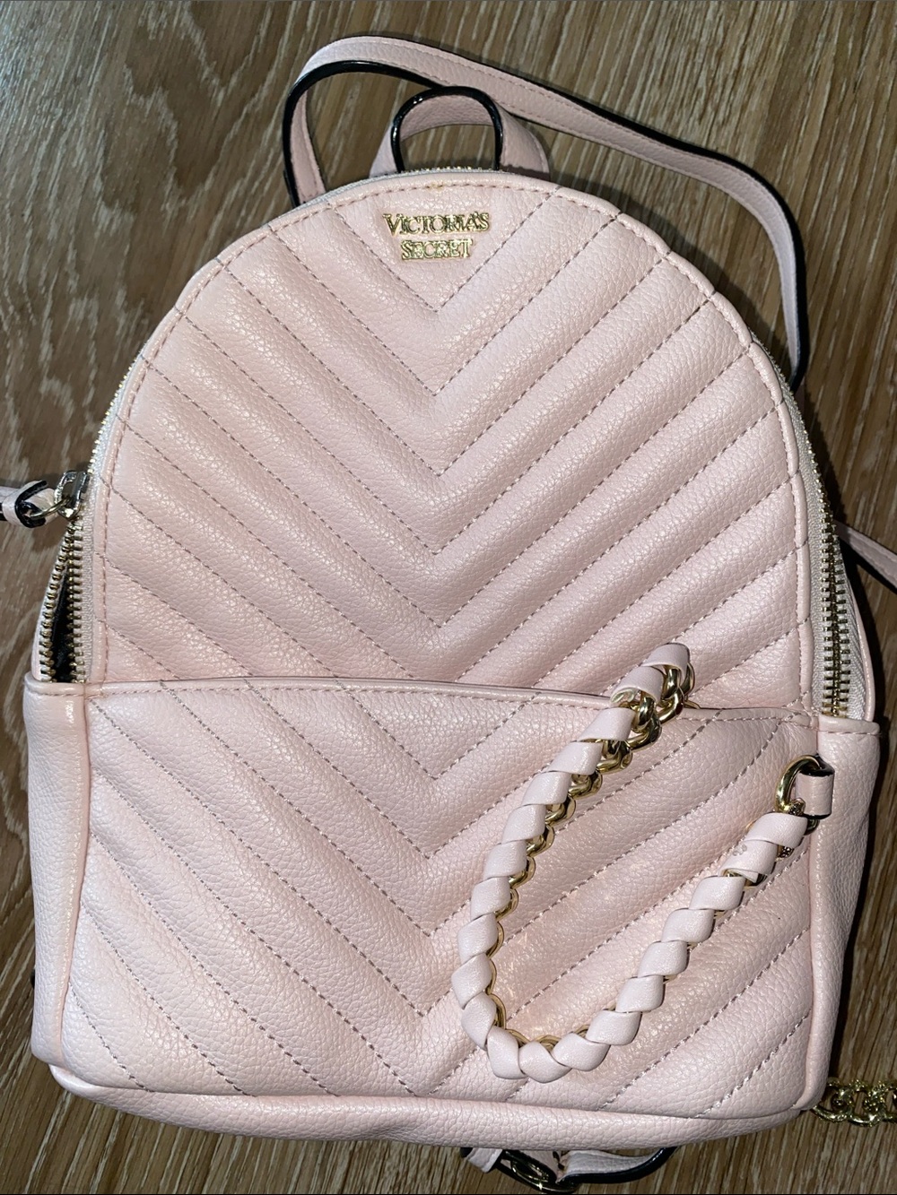 Victoria's Secret Blush Quilted Mini Backpack - Picture 2 of 7